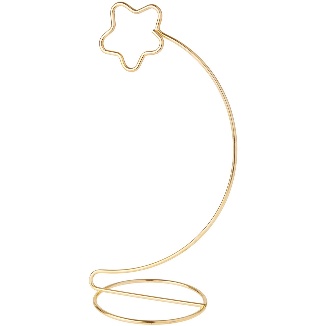 Bard's Star Gold-toned Ornament Stand, 8.25" H x 3.5" W x 3.5" D